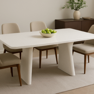 Premium Corian Dining Table – Modern Elegant Design
