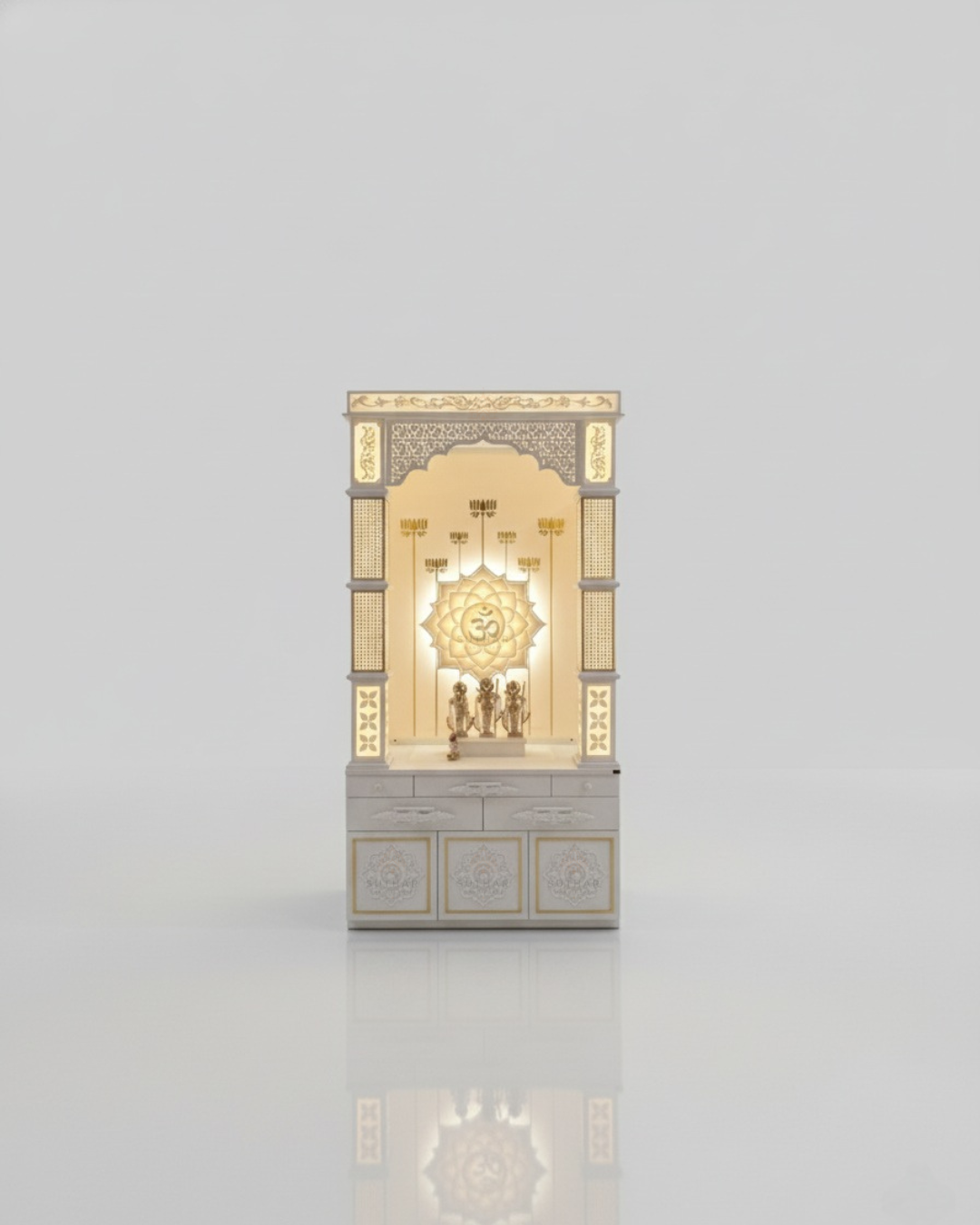 trending corian mandir