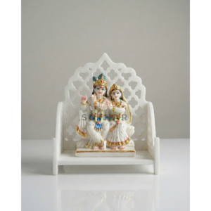 Sihasan for Idol in white corian by Suthar Handicraft Mumbai