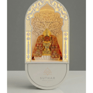 Kalpvruksh Design Corian Mandir With Storage – Suthar Handicraft