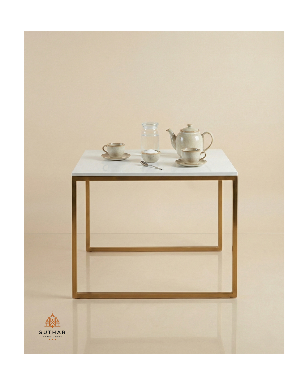 Modern corian center table for living room