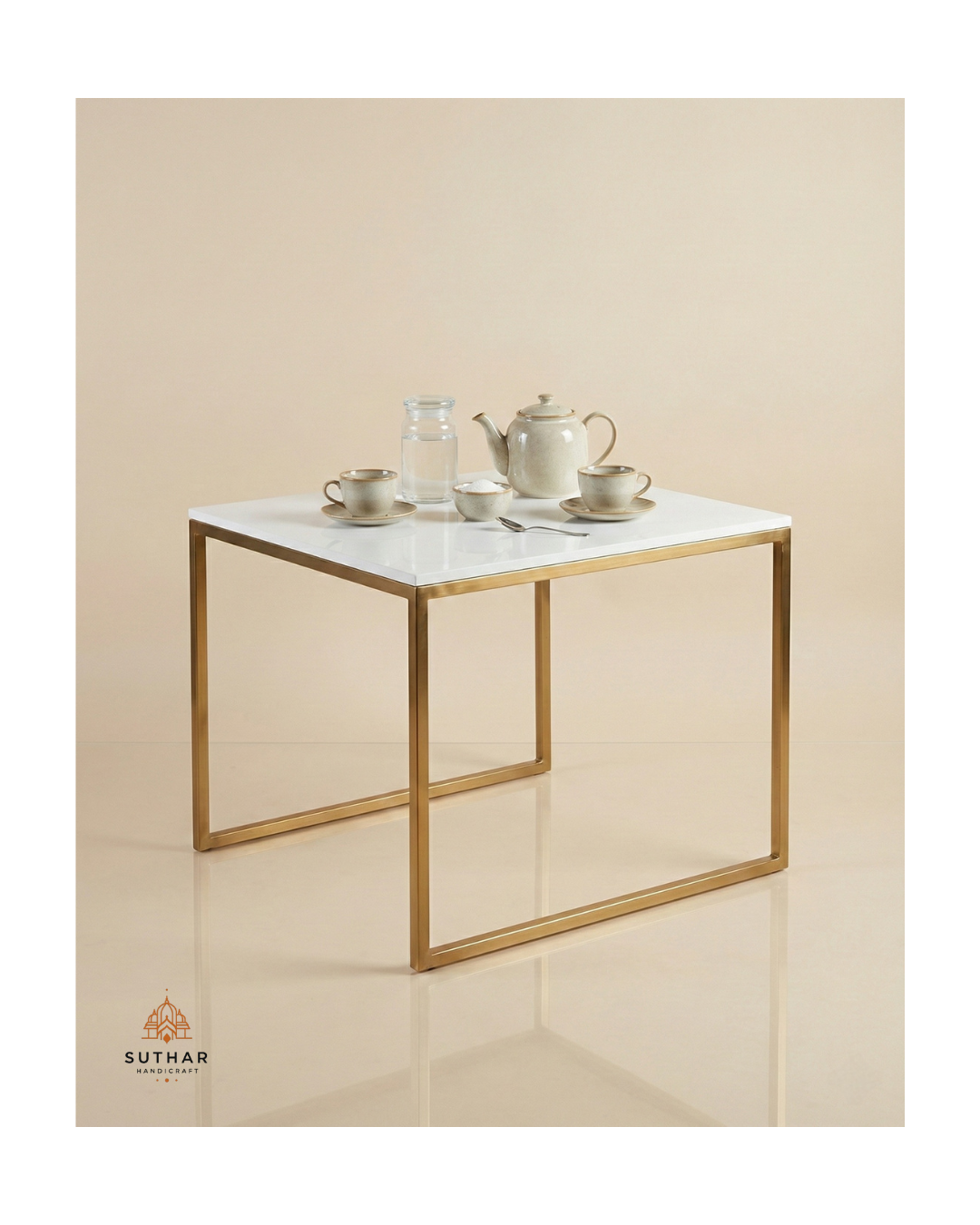 Designer corian tea table for modern homes