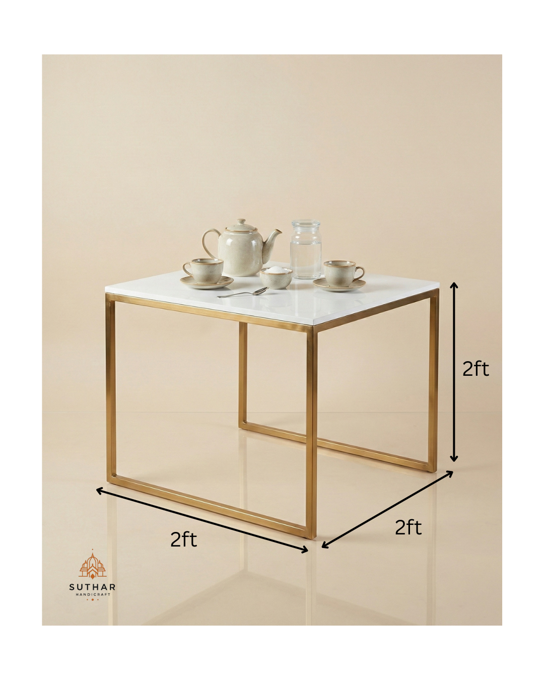 Luxury corian tea table by Suthar Handicraft