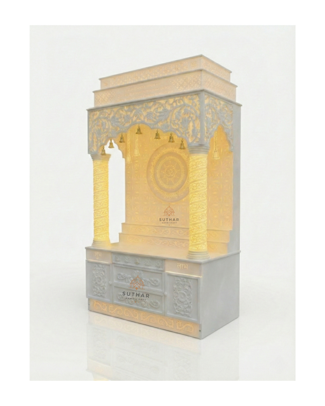 modern Korean temple unit corian mandir Mumbai